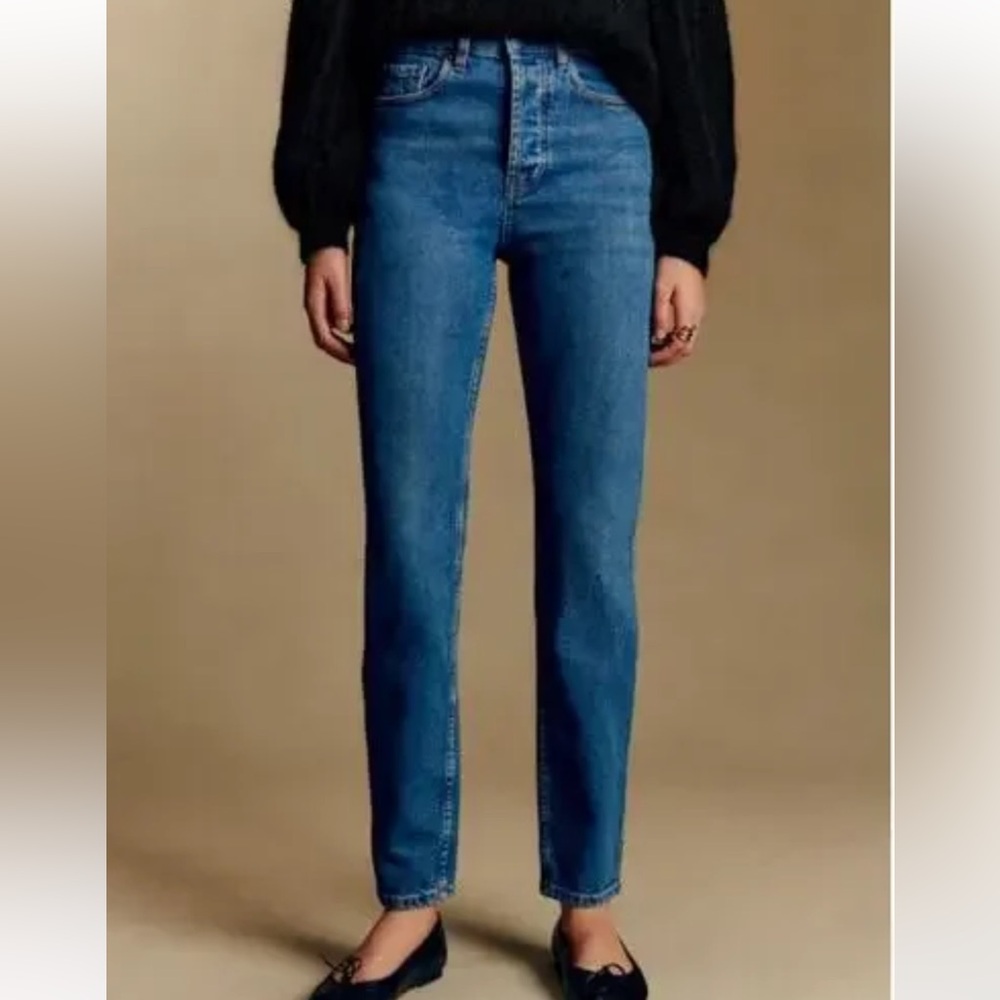 Sezane Blue Straight Leg Jeans